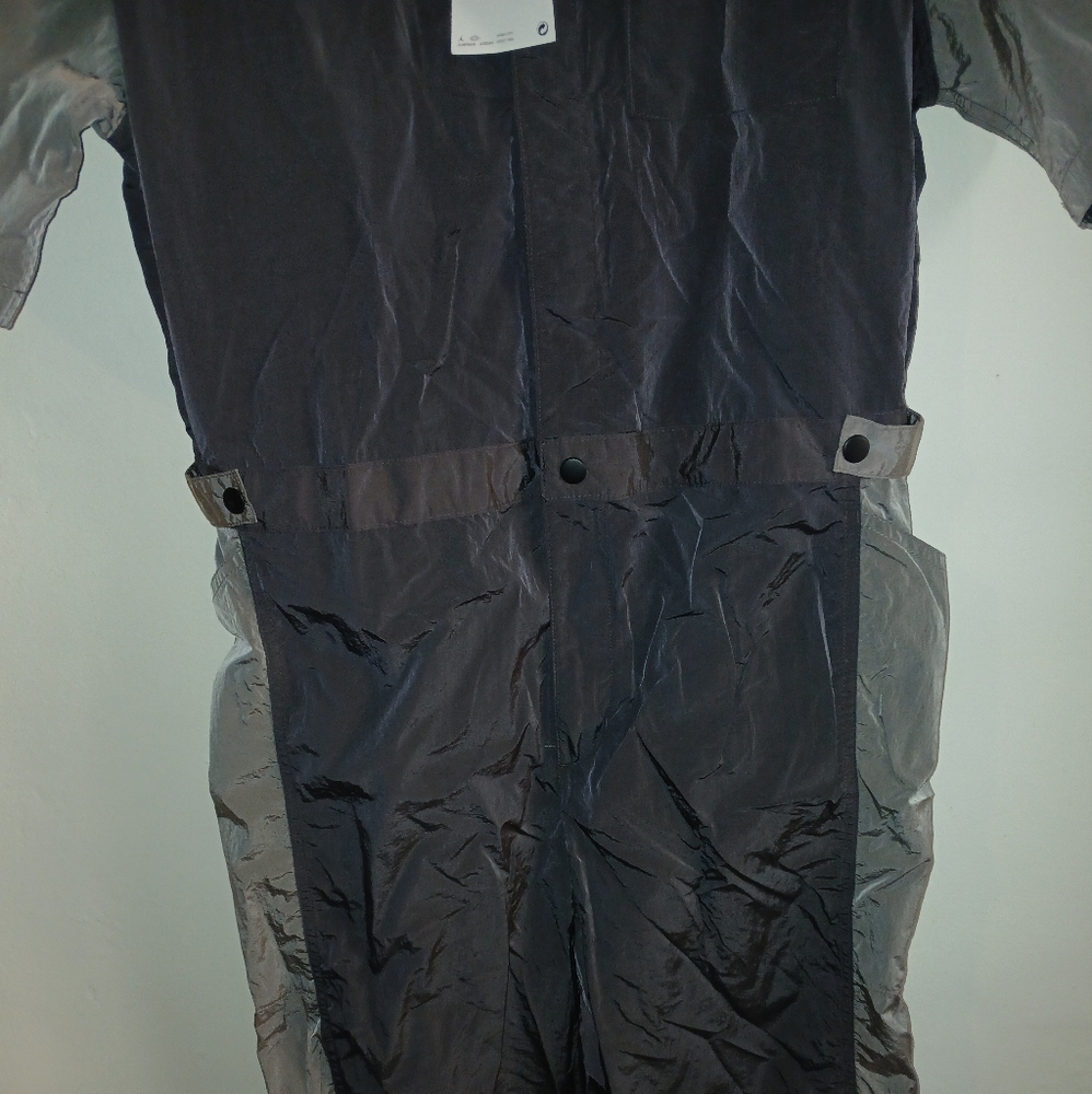 Womens Gray Short-Sleeve Jump suit Air Jordan FLIGHT - Picture 3 of 7